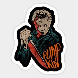 Killer pumpkin Halloween Sticker